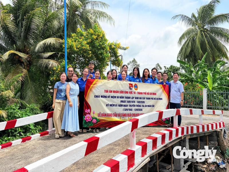 TAND khu vực 16 - TP.HCM lan tỏa nghĩa tình trong hoạt động an sinh xã hội tại Đồng Tháp