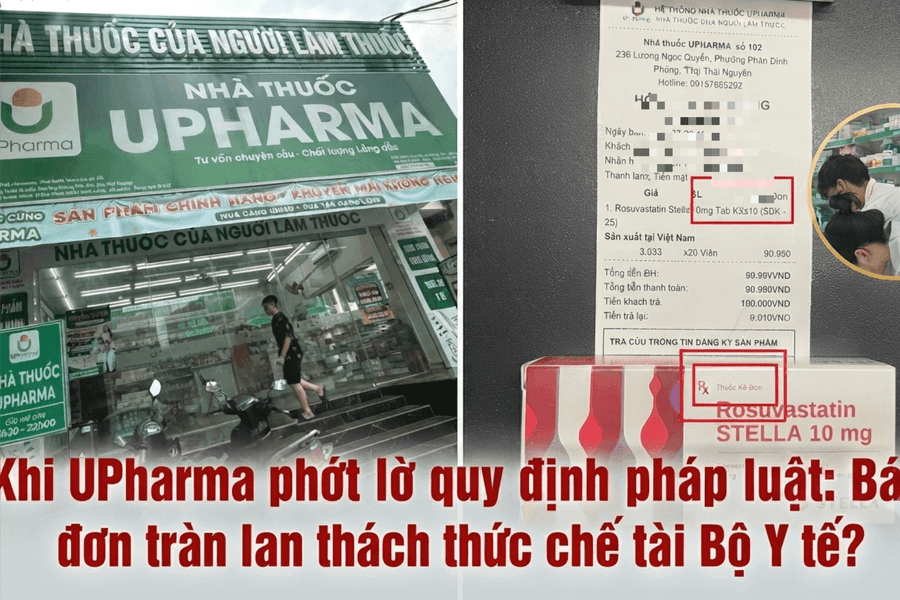 UPharma "phớt lờ" quy định pháp luật, thách thức chế tài Bộ Y tế?