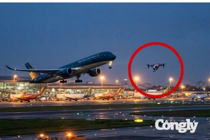 Drone, diều liên tiếp “quấy nhiễu” sân bay: Luật sư lên tiếng