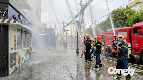 Thực tập phương án chữa cháy tại siêu thị