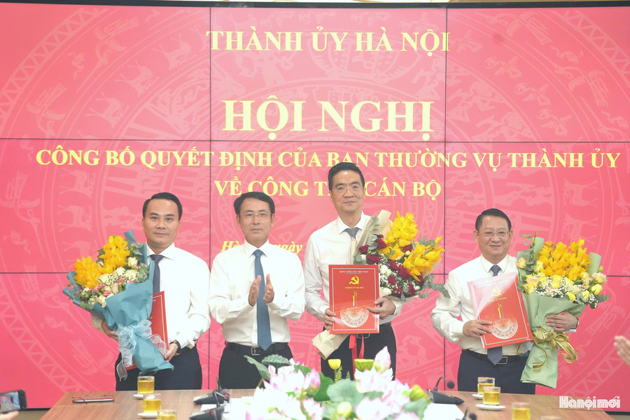 Hà Nội: Điều động, phân công, chỉ định 3 Thành ủy viên