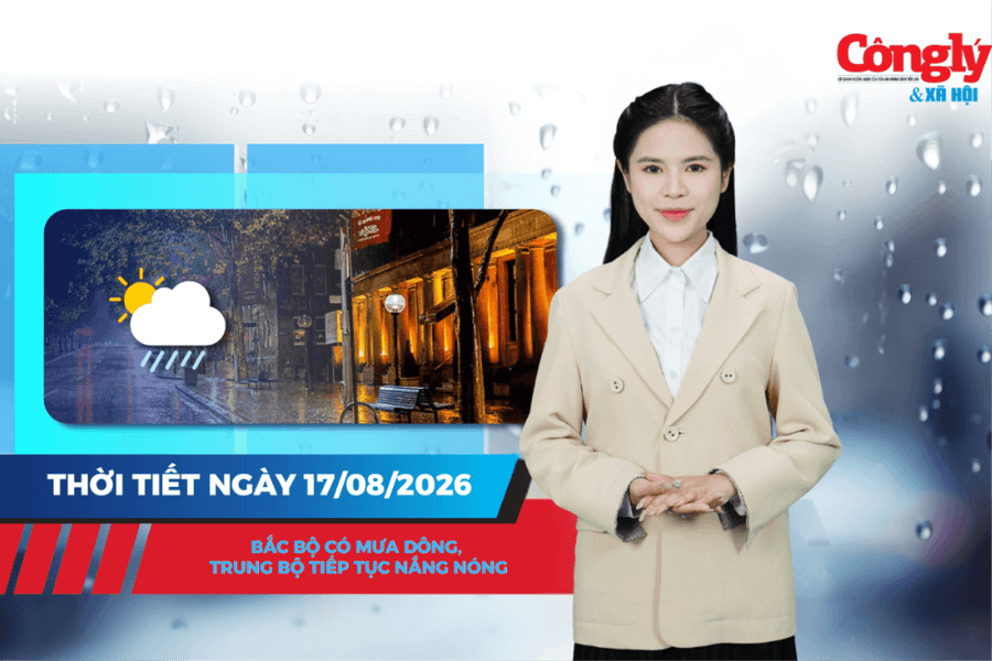 Thời tiết ngày 17/8: Bắc Bộ có mưa dông, Trung Bộ tiếp tục nắng nóng