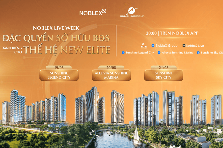 3 dự án “hot” bậc nhất của Sunshine Group lên sóng livestream từ 19-21/8, ưu đãi tới 300 triệu/căn