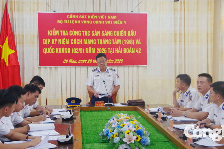 Hải đoàn 42 đảm bảo tốt công tác SSCĐ dịp lễ Quốc khánh