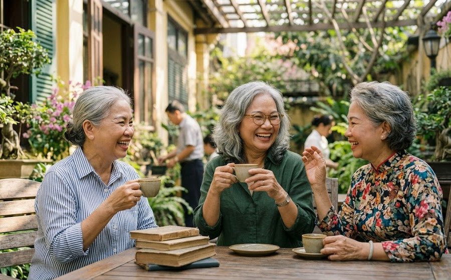 Tóc bạc, nếp nhăn và vẻ đẹp trưởng thành: Khi dấu hiệu tuổi tác không còn là điều phải che giấu