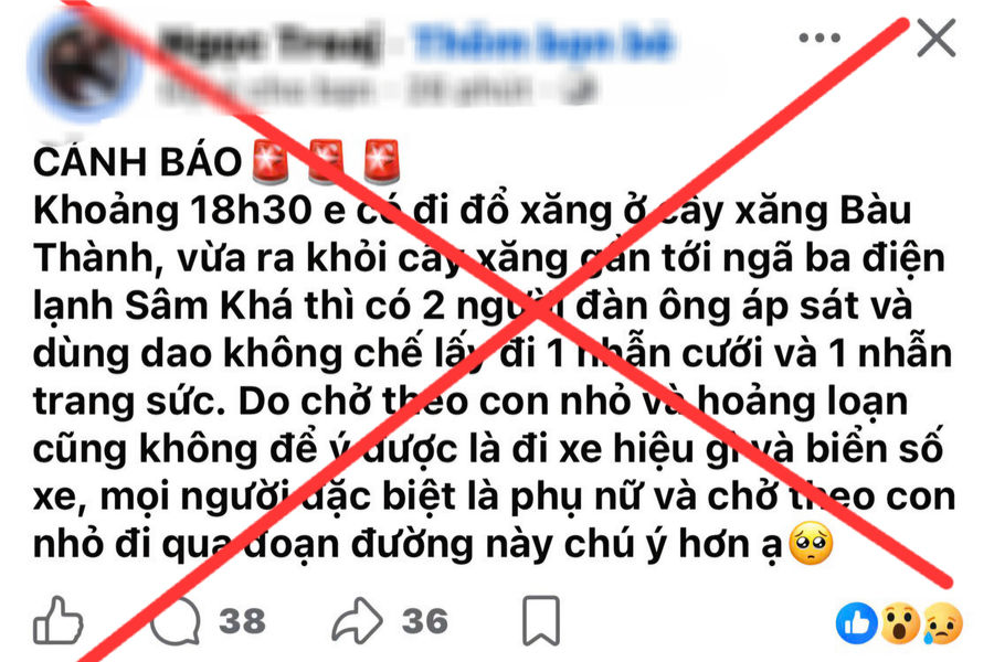 Dựng chuyện bị cướp để che giấu việc mất nhẫn, người phụ nữ bị xem xét xử lý