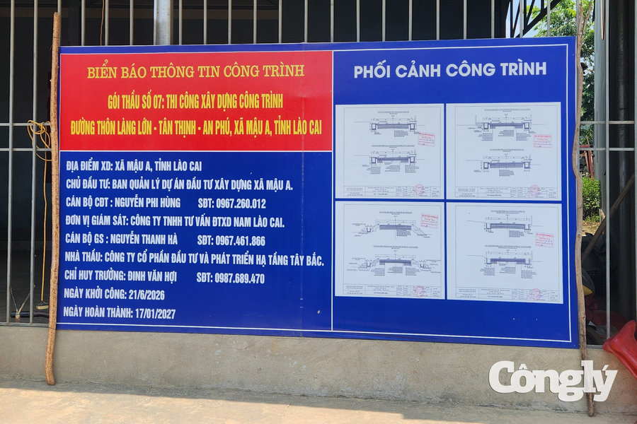 Lào Cai: Tuyến đường giao thông hơn 16 tỷ tại xã Mậu A thi công ra sao?