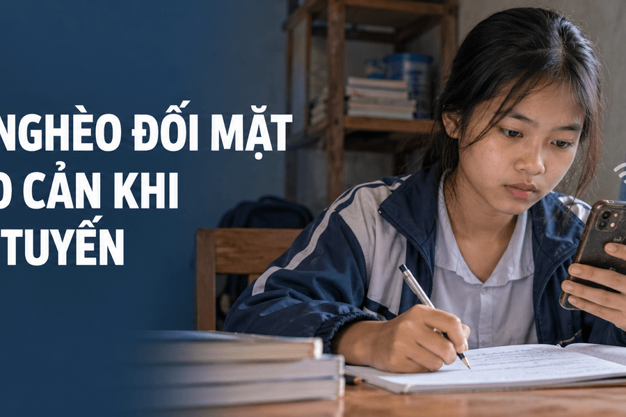Học sinh nghèo gặp nhiều rào cản khi học trực tuyến