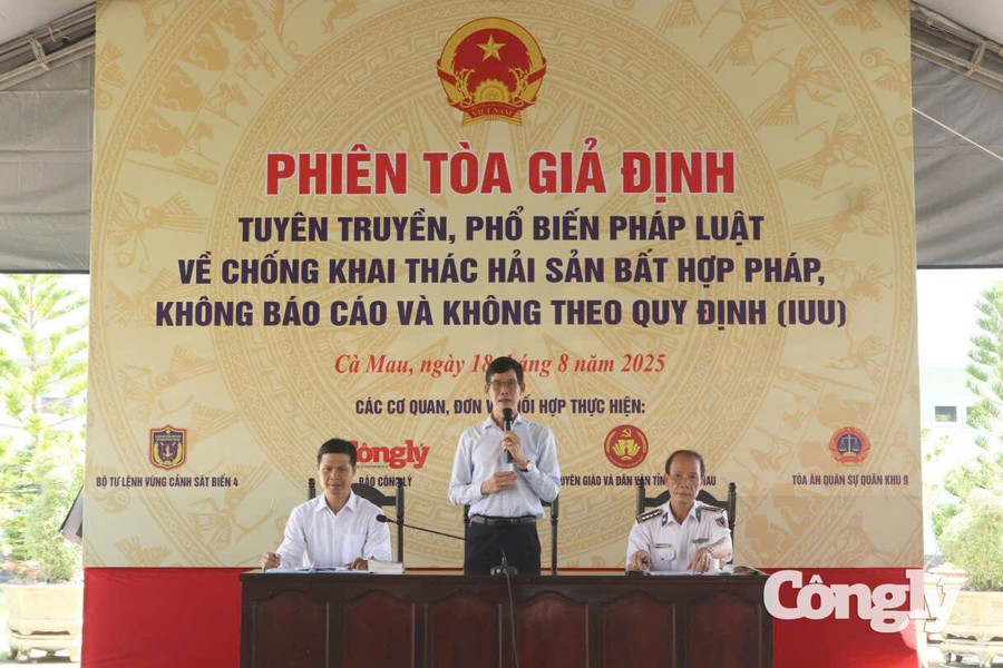 Đưa pháp luật đến gần ngư dân bằng phiên tòa giả định