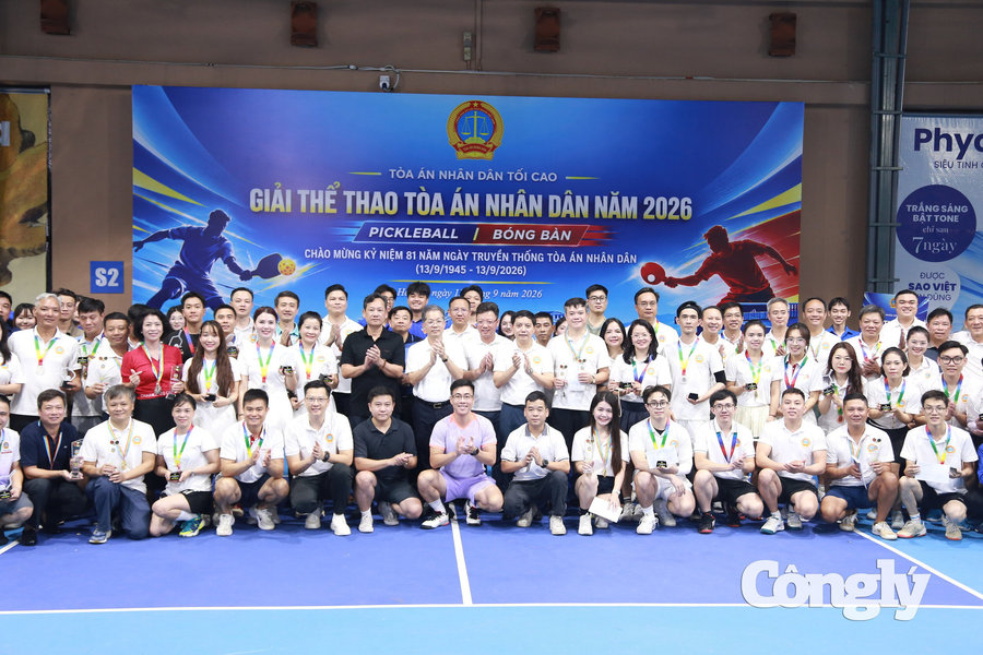 Bế mạc và trao giải thể thao Tòa án nhân dân năm 2026