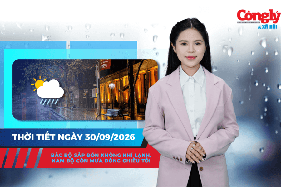 Thời tiết ngày 30/9: Bắc Bộ sắp đón không khí lạnh, Nam Bộ còn mưa dông chiều tối