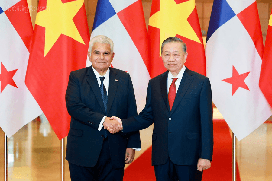 Tổng Bí thư, Chủ tịch nước Tô Lâm chủ trì Lễ đón Tổng thống Cộng hòa Panama thăm chính thức Việt Nam