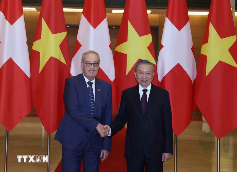 Tổng Bí thư, Chủ tịch nước Tô Lâm hội đàm với Tổng thống Thụy Sĩ